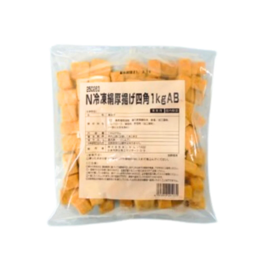 [ADL] AJIKAN Kinu Atsuage Tofu Shikaku 1kg