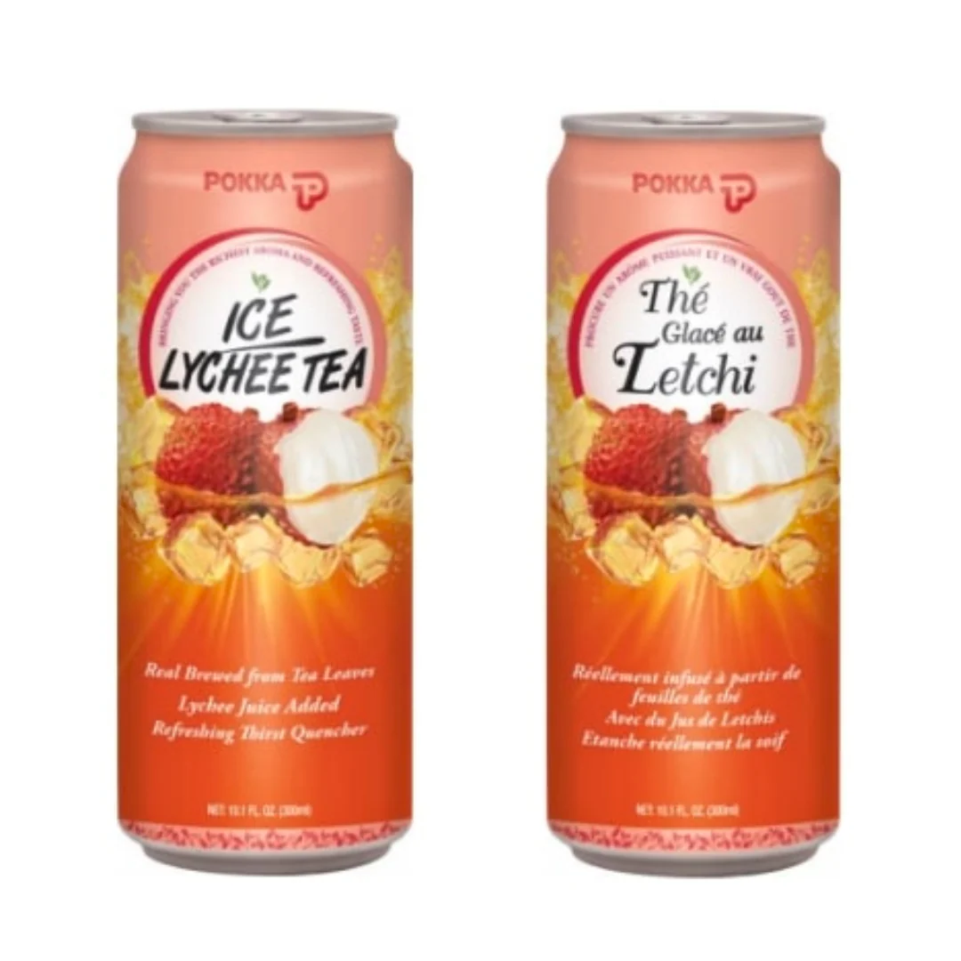 [ADL]POKKA Lychee Tea Sleek Can 300ml x 24ea