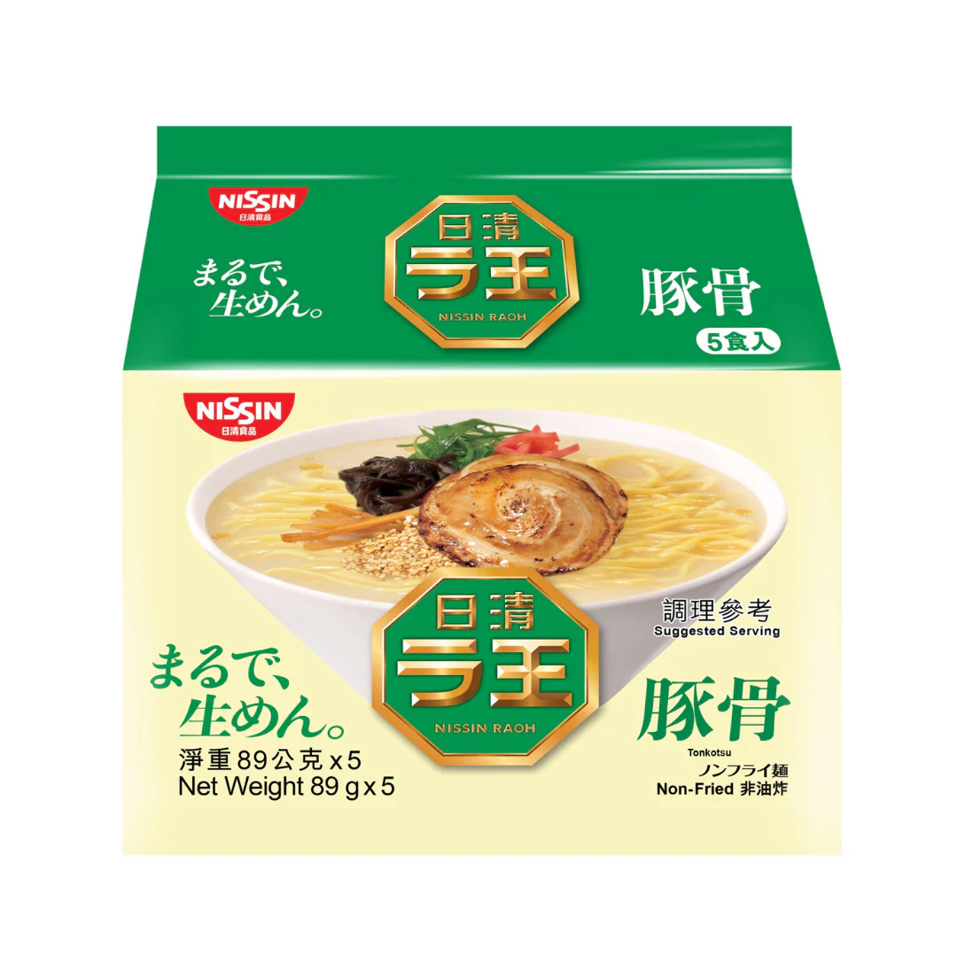 [ADL]NISSIN Raoh Tonkotsu  Flavour 5pks 445g