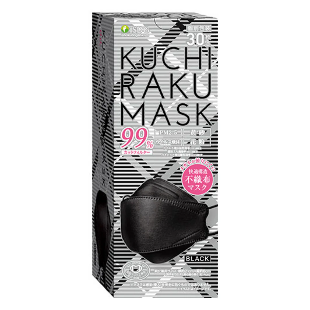 [SYD]Kuchiraku Mask Black 30p