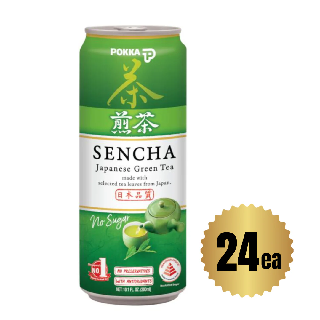 [SYD]POKKA Sencha (Sleek Can) Green tea no sugar 300ml x 24ea