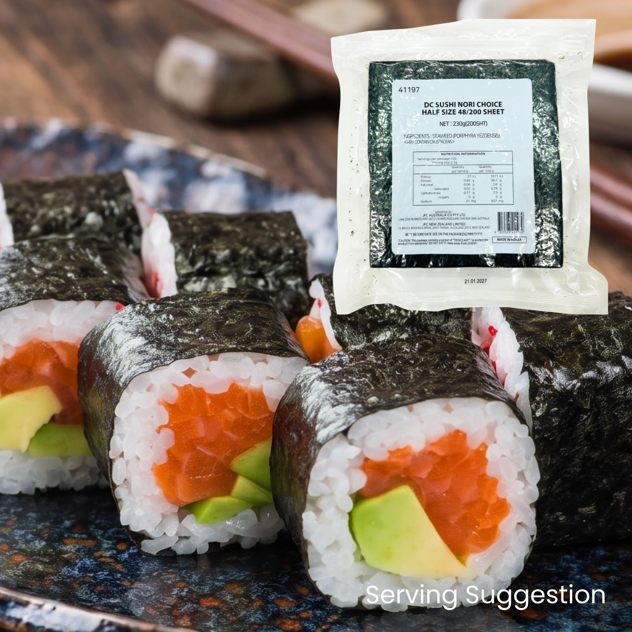 [SYD] DC Sushi Nori Choice Half size 200 sheet