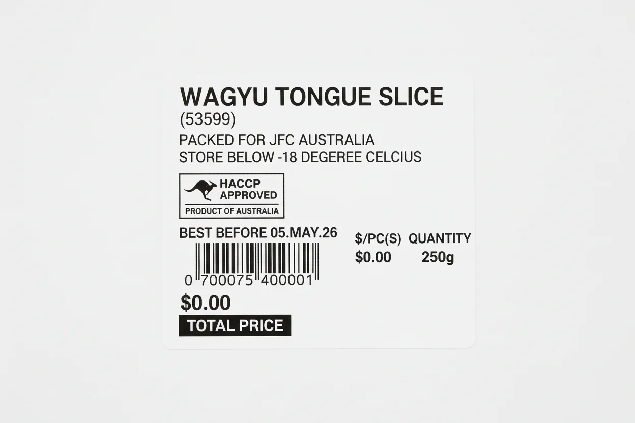 [SYD]Wagyu Tongue Slice 250g - Image 3