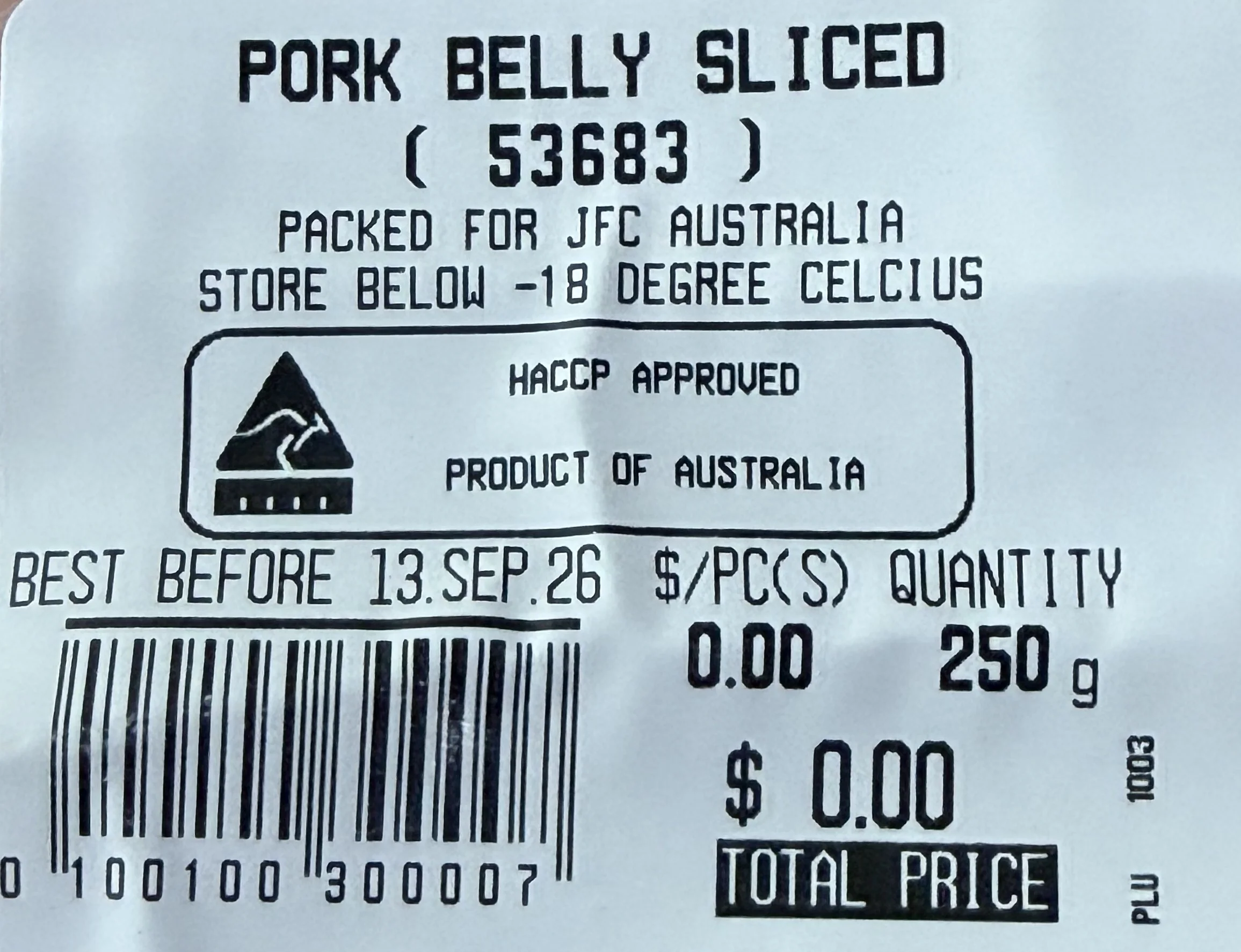 [SYD]Pork Belly Slice (1.6mm) 250g - Image 3