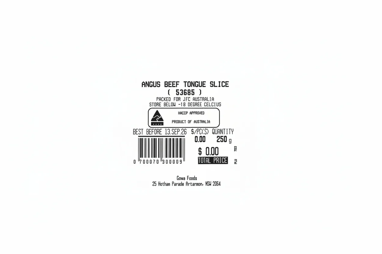[SYD]Angus Beef Tongue Slice 250g - Image 3