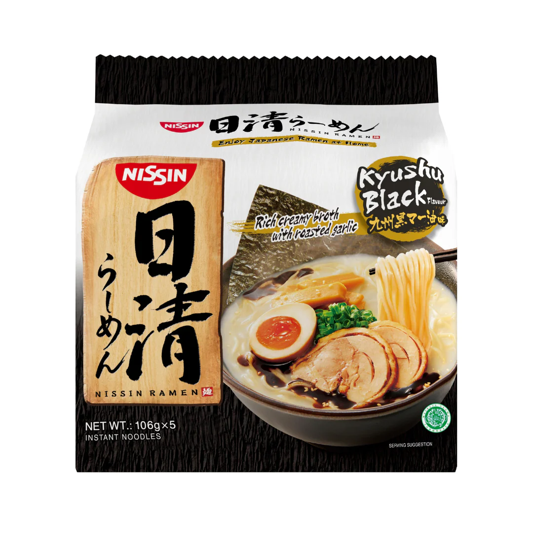 [SYD]NISSIN Kyushu Black Flavour 5pks 530g