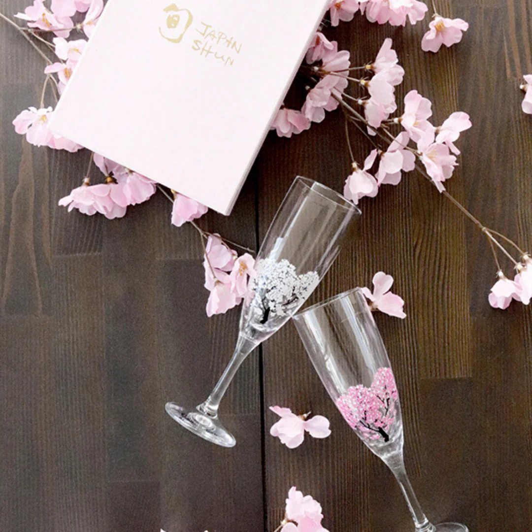 [SYD]Sakura Champagne Glass 2pc - Image 2